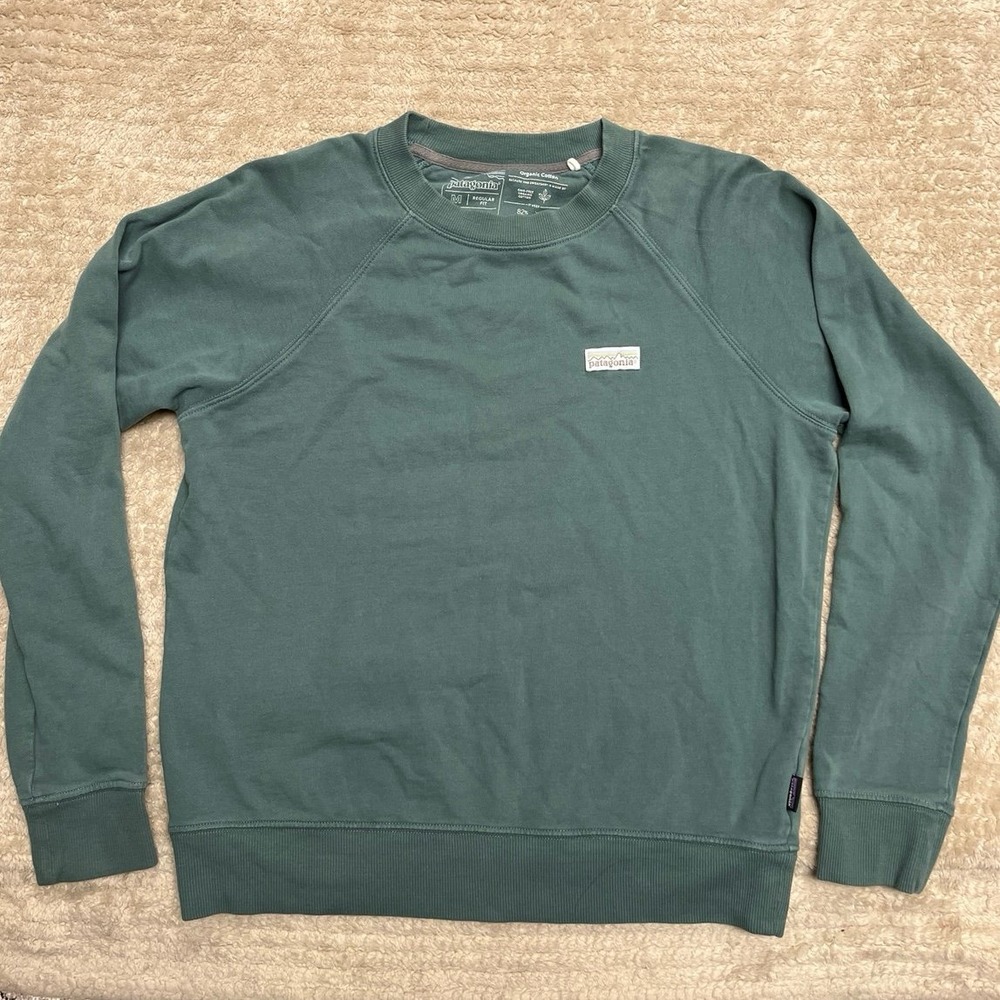 Patagonia Organic Crew Sweatshirt Women's size medium regen green